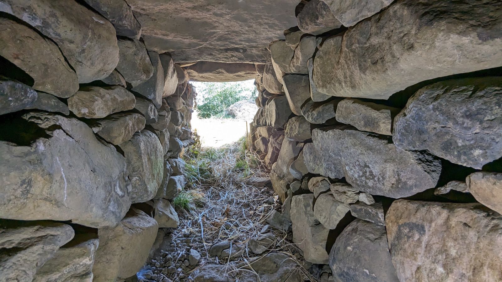 石室入口（裏側から）