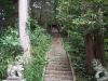 白山神社の本堂への階段