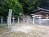 八幡神社境内の後円部登り口