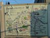 美旗駅にある古墳群の案内板（地図部分）