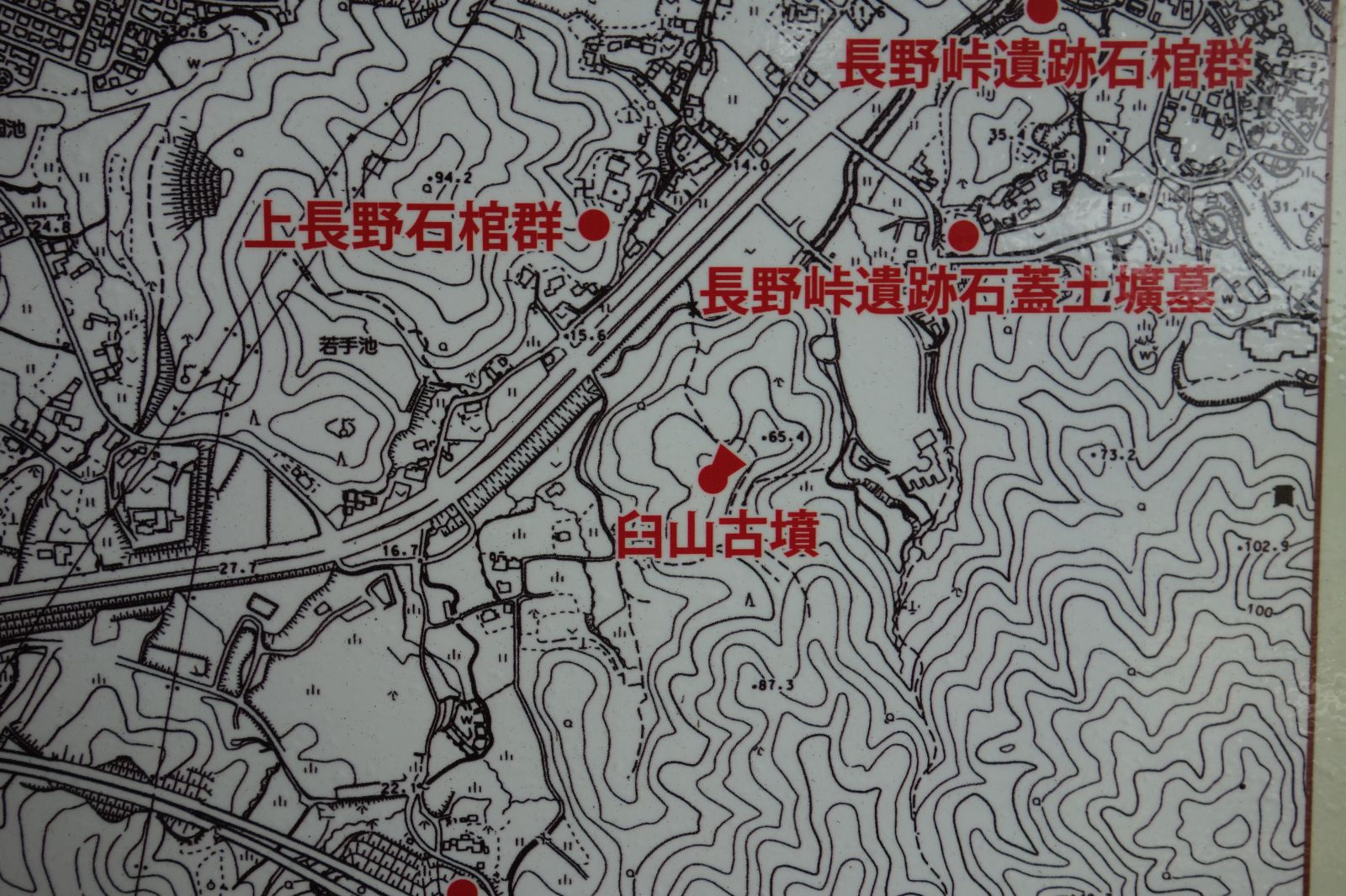 臼山古墳 周辺地図