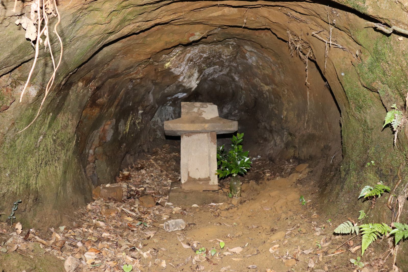 磐戸神社内の横穴墓