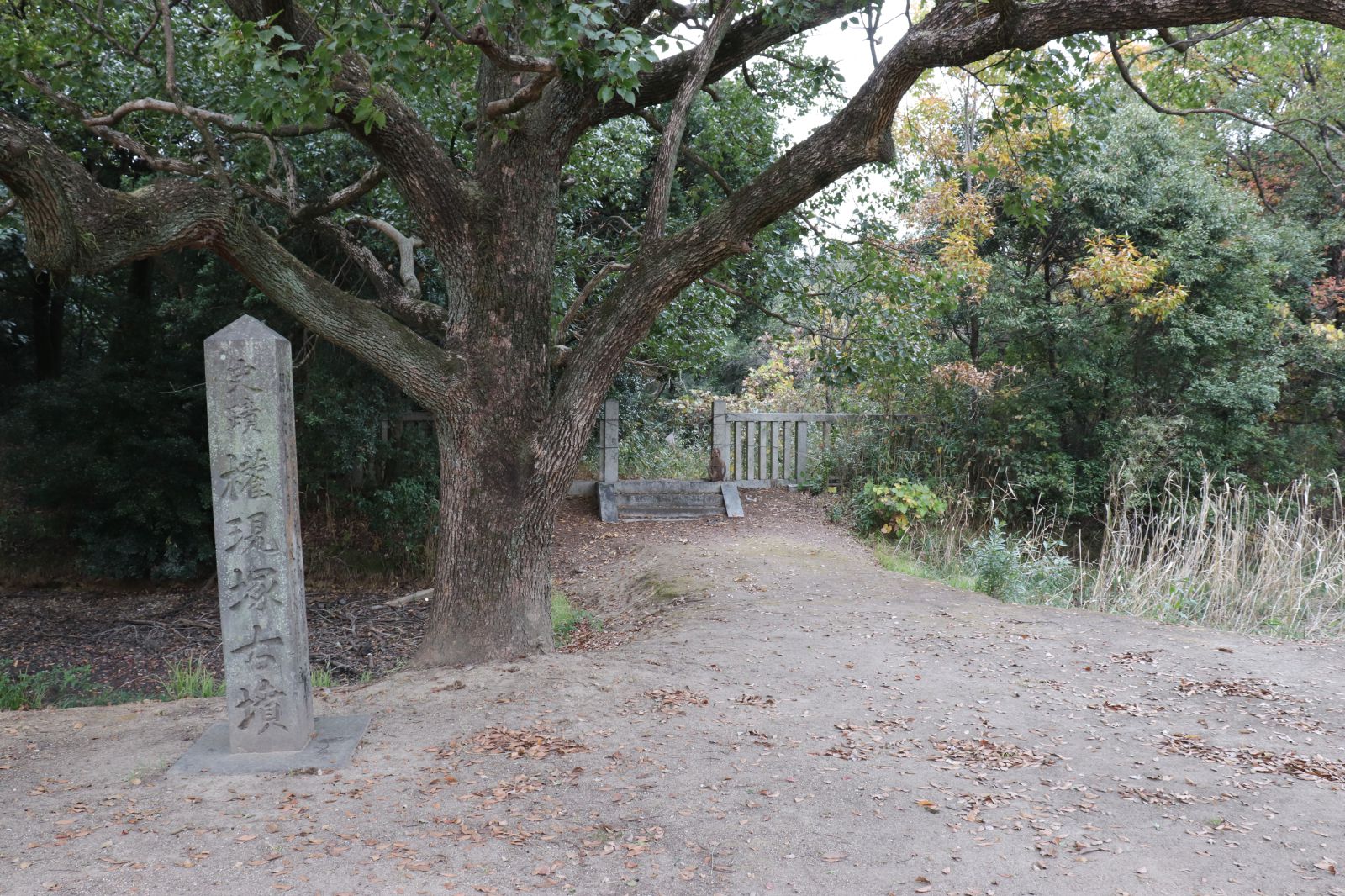 古墳正面