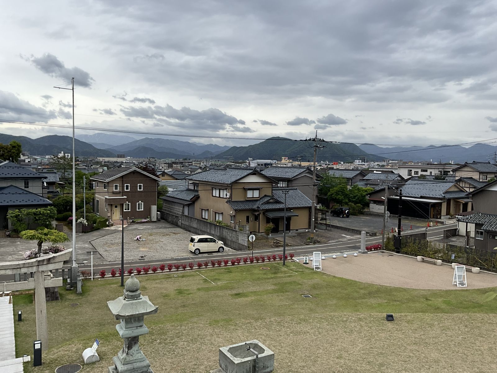 墳丘上からみた光景
