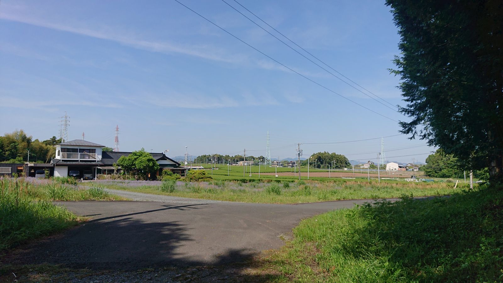 駐車場から北の景観