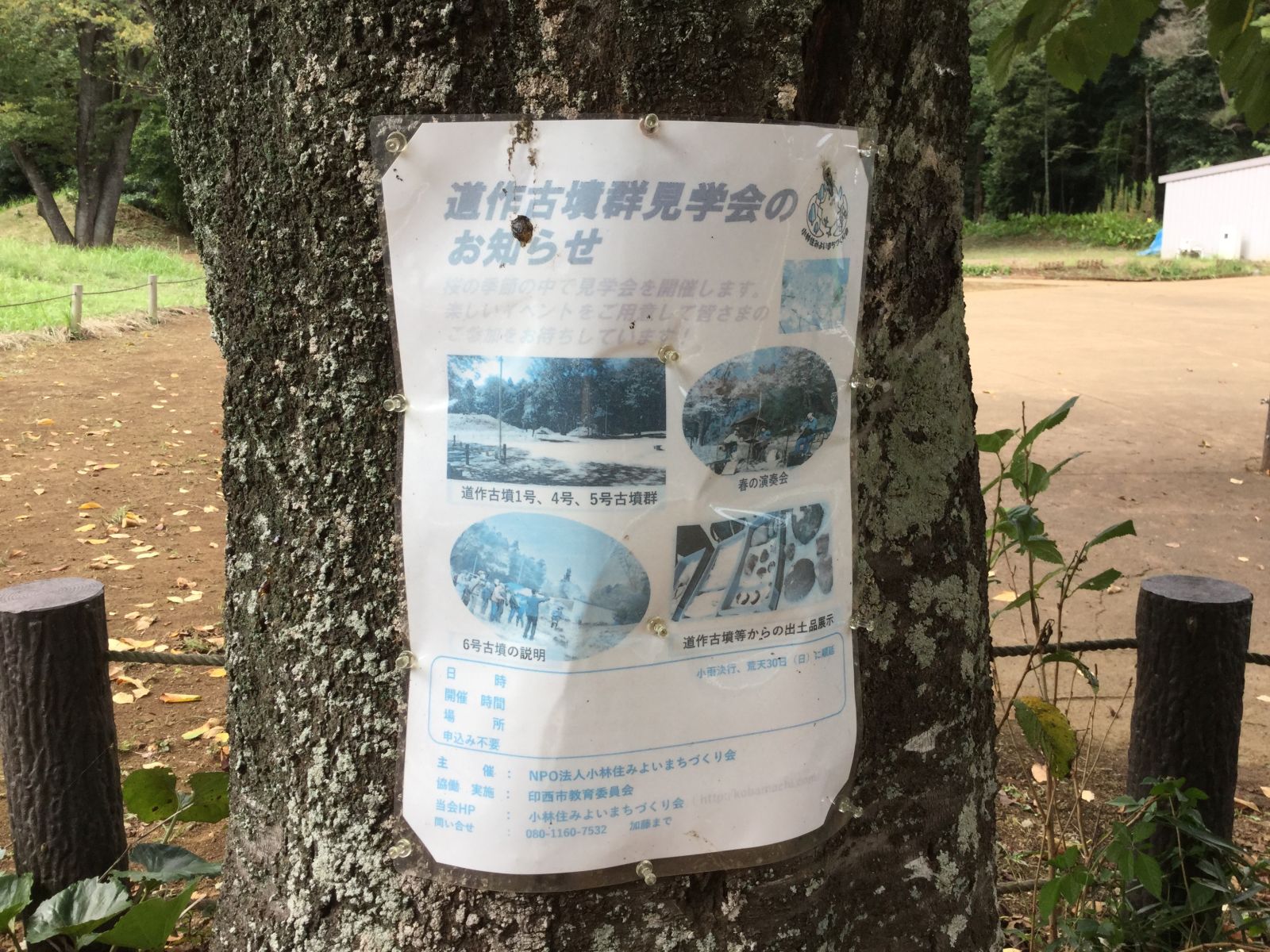 道作古墳群見学会のお知らせ