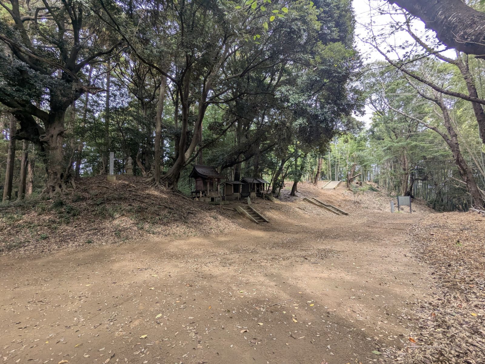 南方向から見た墳丘全景