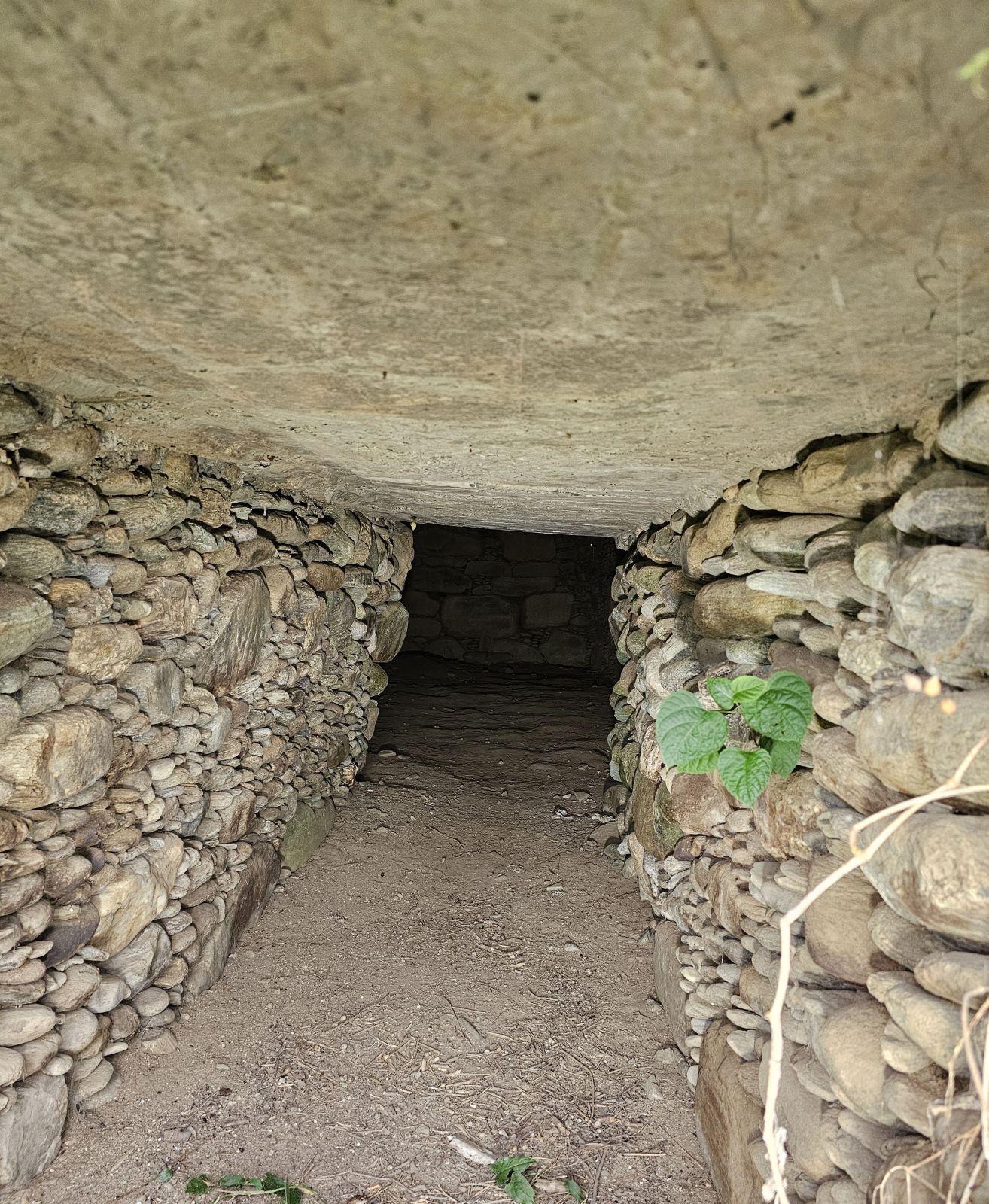 石室入り口から