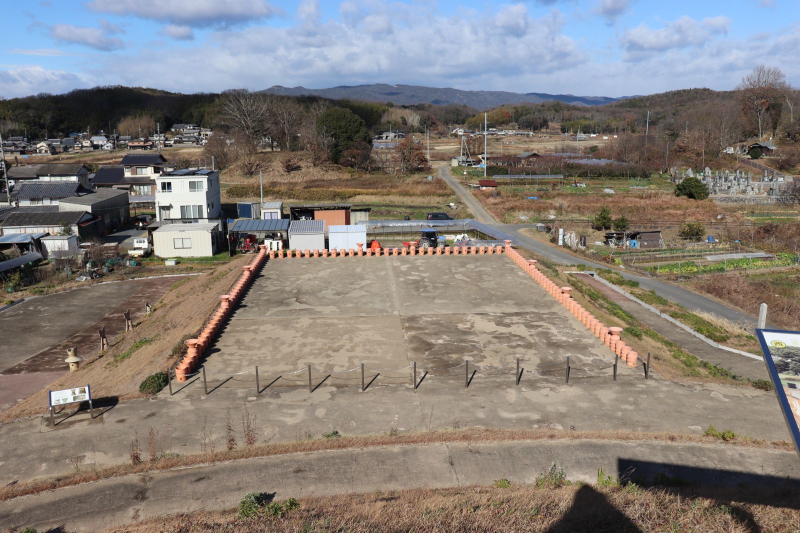 後円部から前方部を眺めました