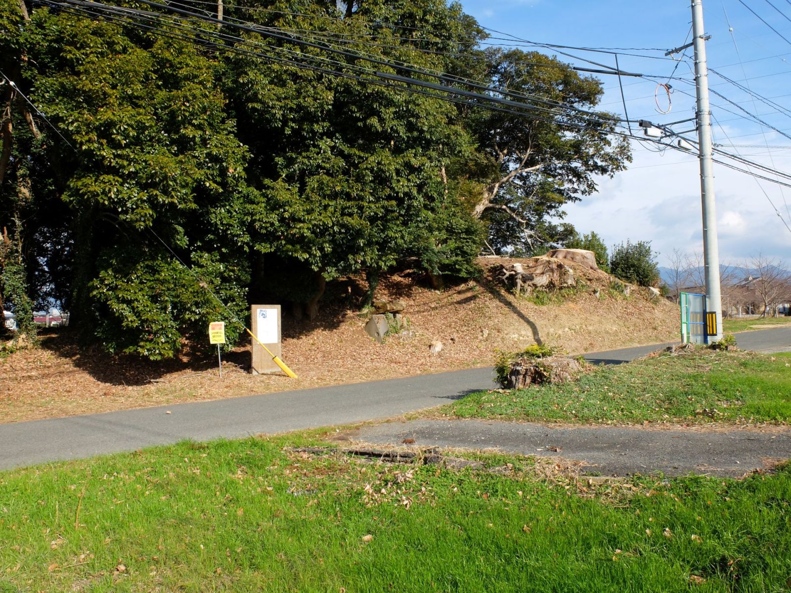 後円部破壊状況