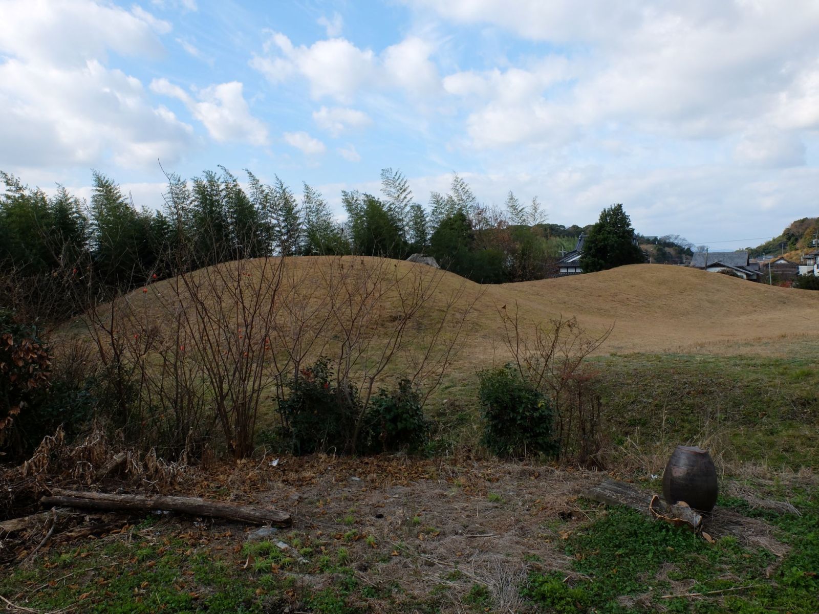堤当正寺古墳(東側より)
