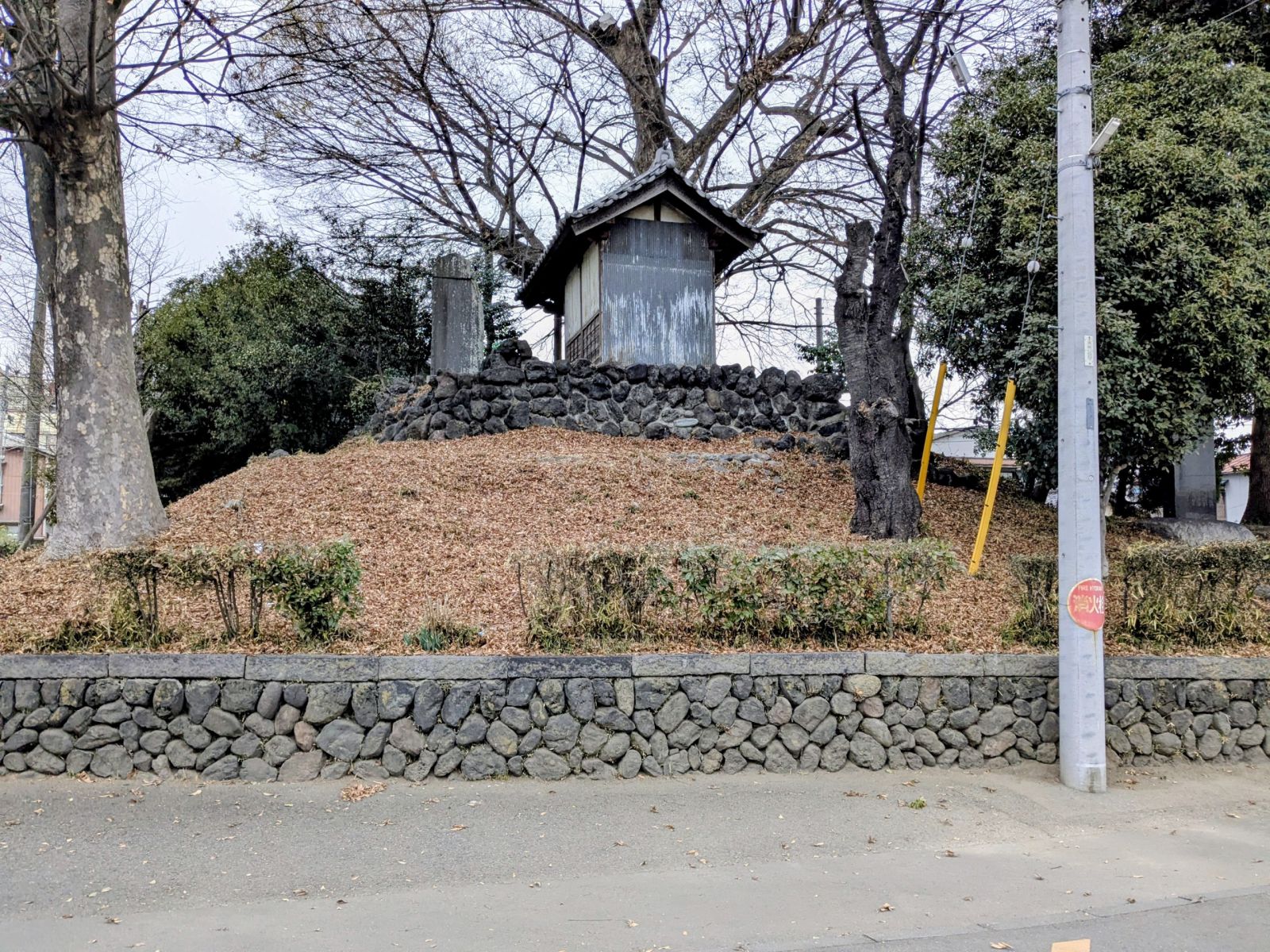 東方向から見た墳丘