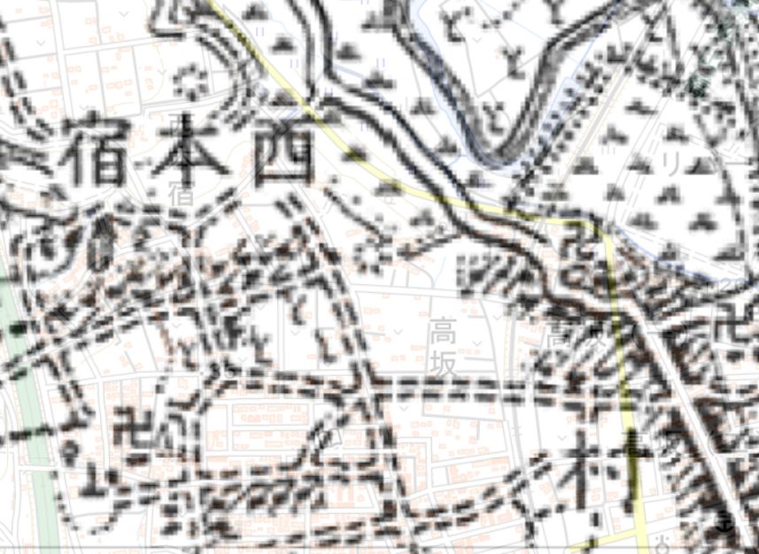 明治初期迅速図（今昔マップより作成）