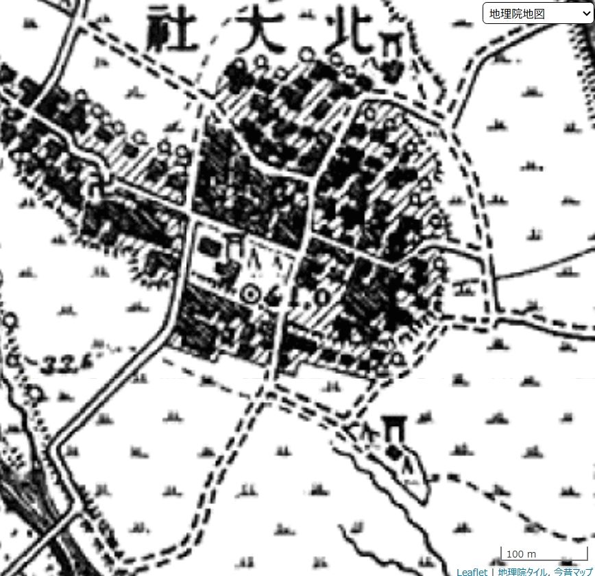 明治24年迅速図（今昔マップ）