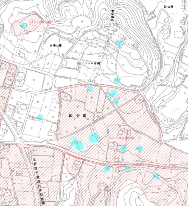 鈴鹿市遺跡地図