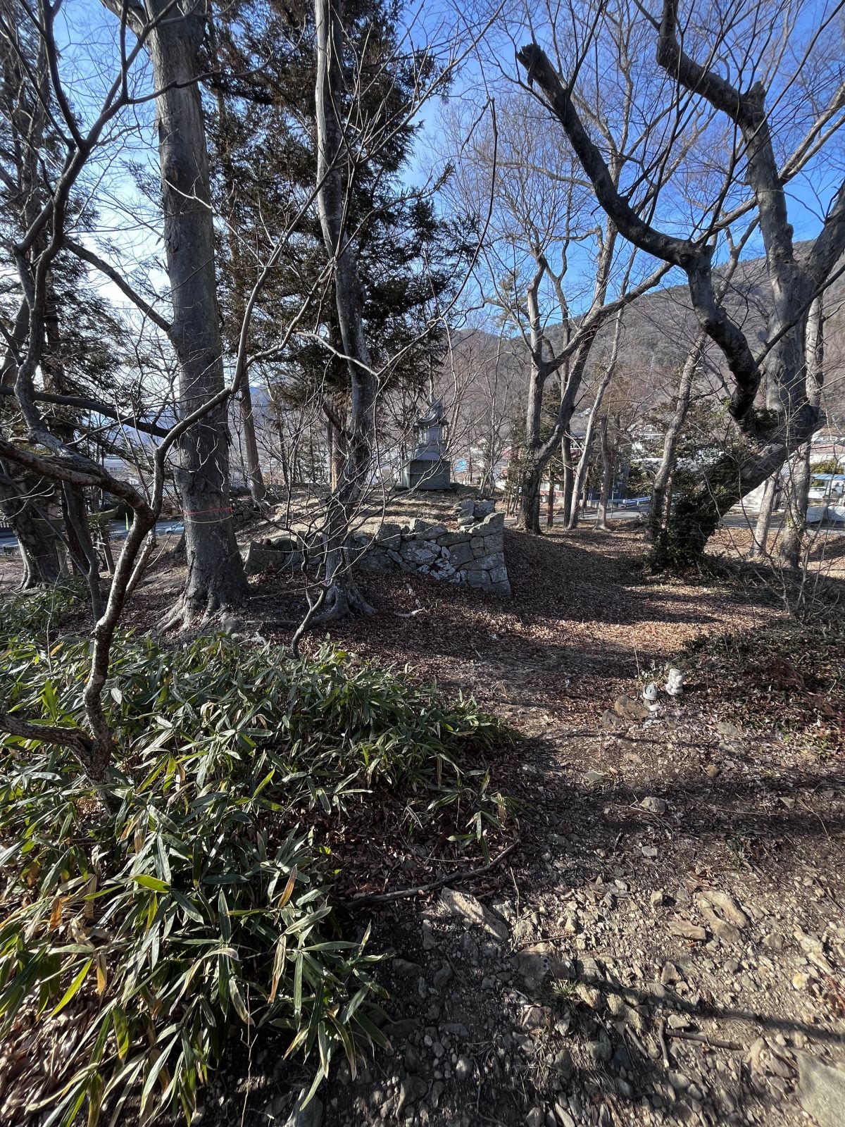 後円部から見た前方部