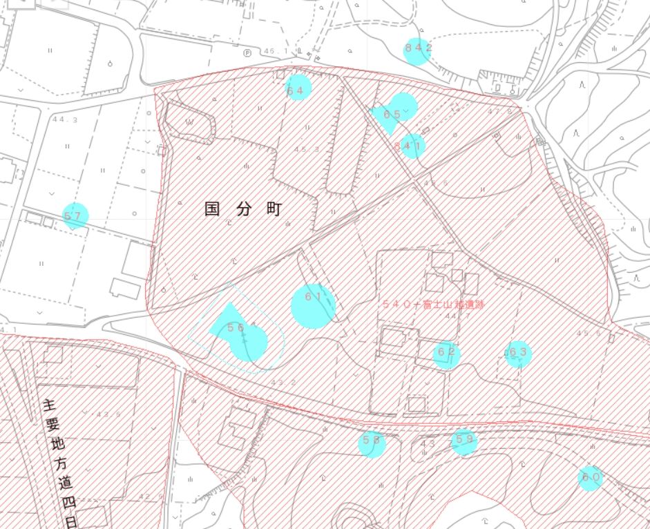 鈴鹿市遺跡地図