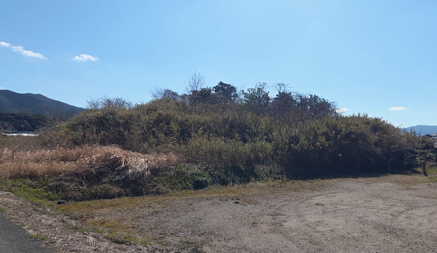 北西側からみた柳本大塚古墳